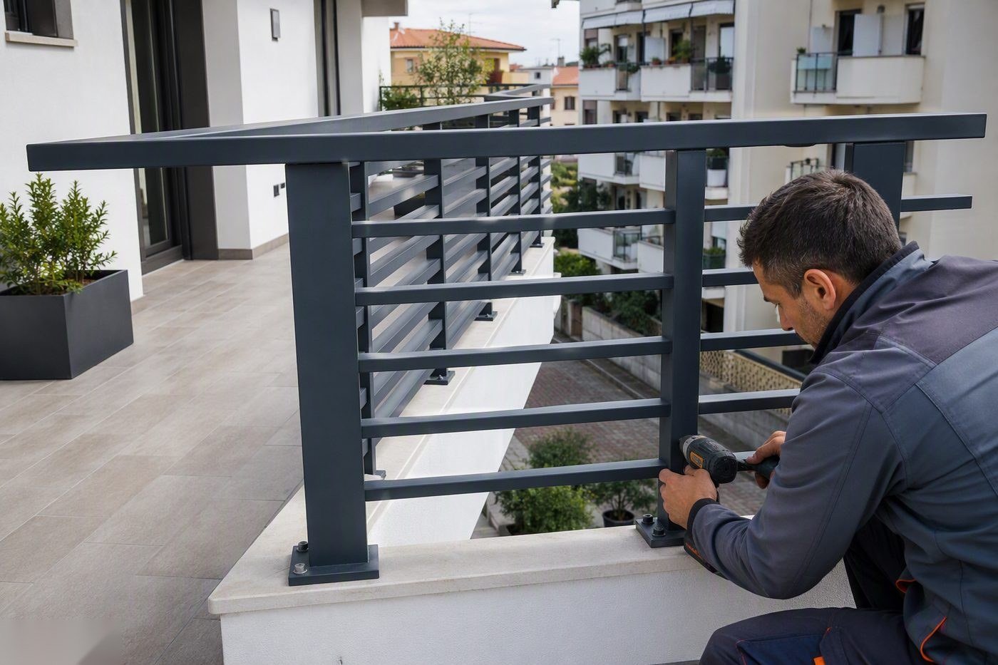 Ringhiere e Parapetti Balcone in Brianza — intervento di Rifacimento Terrazzo Brianza